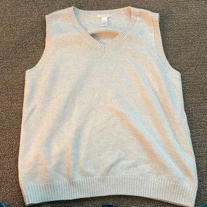 beige sweater vest